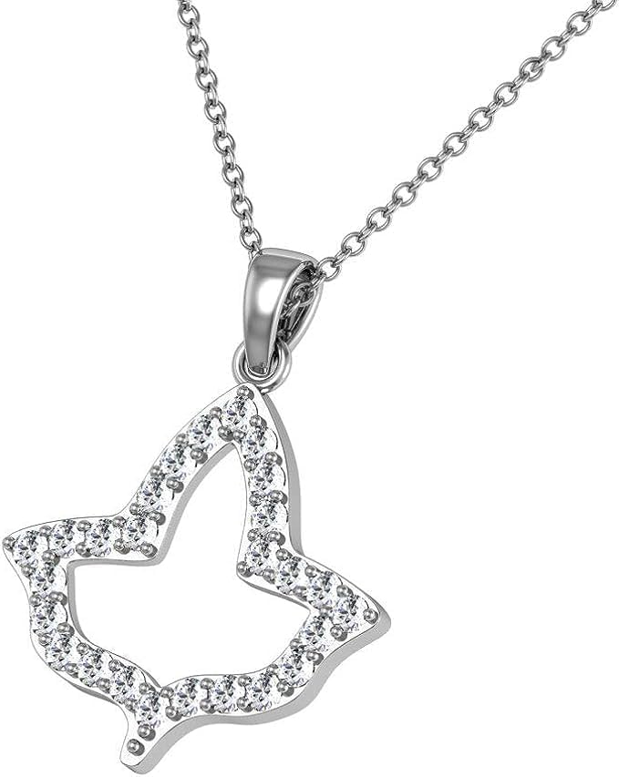 Ivy Leaf Necklace - Silver (P014)