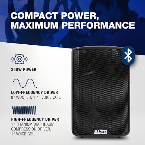 ALTO TX408 8" Powered PA Speaker - Thumbnail 5