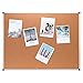 Amazon Basics Rectangular Bulletin Board, Cork Board for Wall, Vision Board for Classroom and Office, Aluminum Frame, 35