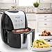 HOLSEM Digital Air Fryer with Rapid Air Circulation System, 3.4 QT Capacity with LED Display - Black/Stainless Steel