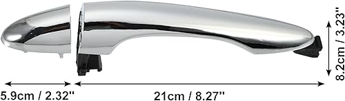 Miniatura 6 de ACROPIX Manija de puerta exterior de coche trasera izquierda para Kia Sportage 2011-2016 826513W010 826523W010 - Paquete de 1 tono plateado