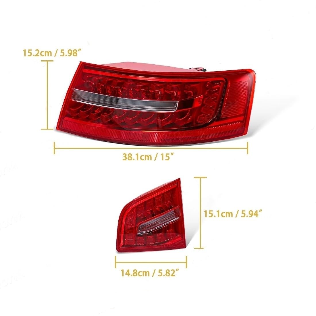Dla Audi A6 C6 S6 Quattro RS6 Sedan Sedan 2009-2011 Hamulcowe Lampy Cofania Kierunkowskazy Światła Tylne Lampy Lampy Tylne Zespół Świateł(Right Outer Side)