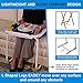 Table-Mate TV Tray Table | Portable Desk Folding Dinner Tray, Couch Table Trays for Eating Snack Food, Portable Laptop Desk, Bed Trays for Eating | Adjustable TV Trays with 3 Angles and Cup Holder