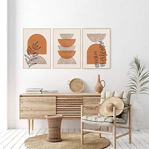 Impression sur toile minimaliste abstraite botanique 60 x 90 cm
