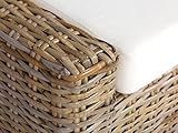 massivum Rattansessel Namsos grau Sessel, Rattan, 97.0 x 70.0 x 82.0 cm - 3