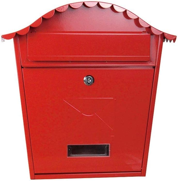 HBJWOV Locking Wall Mounted Mailbox - Vintage, Mail Box Postage Letter