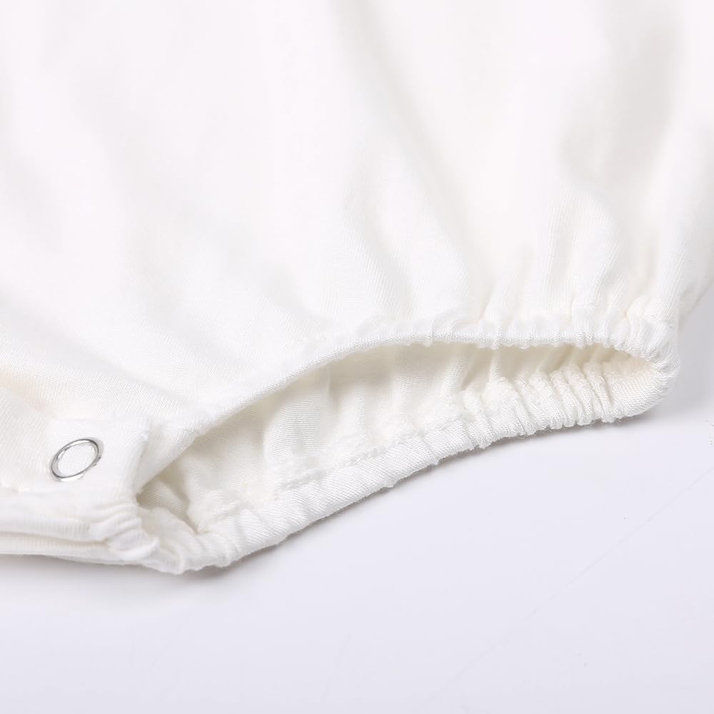 Unisex Baby Boys Girls Short Sleeve T-Shirt Romper Bodysuit Oversized Bubble Romper One Piece Outfit - Image 7