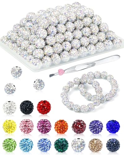 120PCS FIVEIZERO Crystal AB Rhinestone Beads for Jewelry Making