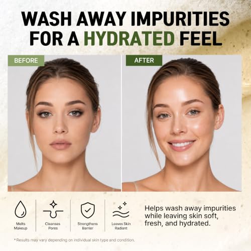 Image of Korean AHA BHA PHA Exfoliant Cleansing Foam Face Wash w / Centella, Tea Tree & Green Tea, Gentle Low pH Pore Minimizer Cleaner Cleanser for Sensitive & Acne-Prone Skin, Non-Stripping & Fragrance 5 Oz