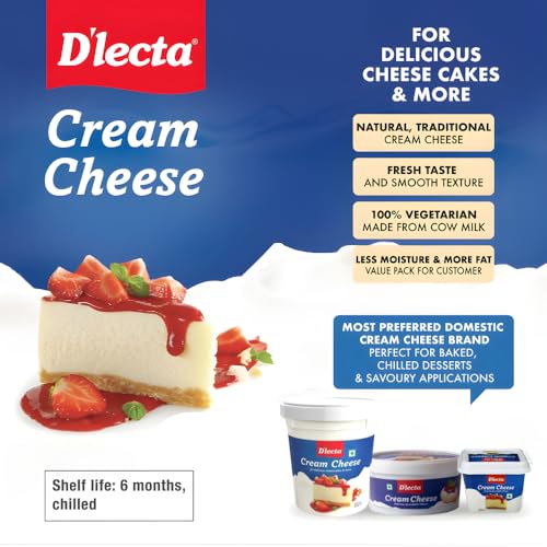 Image of D'lecta Cream Cheese 1 Kg - For Delicious Cheesecake