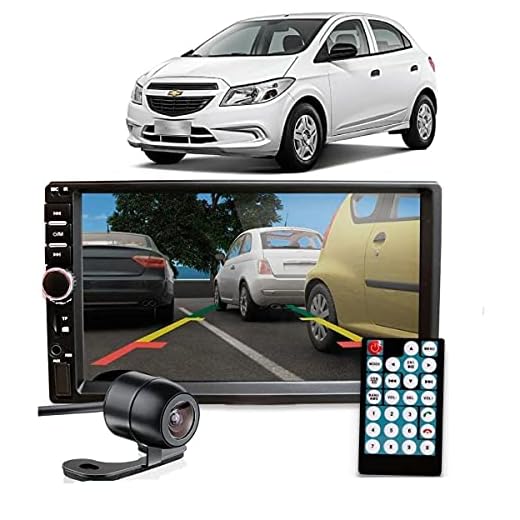 Central Multimidia Onix Joy Espelhamento Bluetooth Mp5 Moldura 2 Din Câmera de Ré