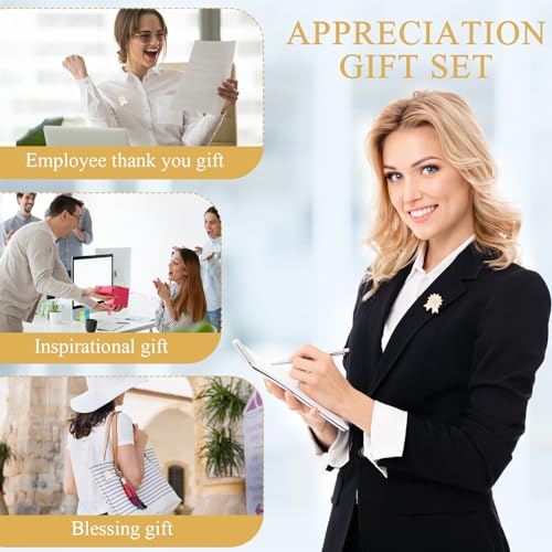 sasylvia 30 set team appreciation gifts thank you enamel pin lapel pin bulk medal brooch award pin badges with thank you card organza bag for coworker employee appreciation gifts(proud)