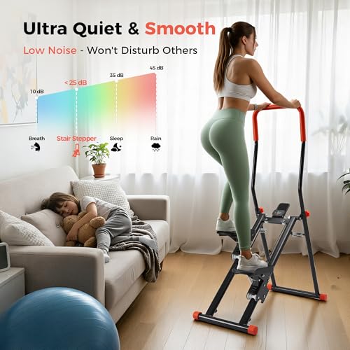 Image of Steppers for Exercise at Home, 2.0 Step Machine 3-Level Adjustable Resistance, Stair Climber for Full Body Workout with Extra-Large Non-Slip Pedals, Holds Up to 350 lbs, Ideal for Women Men
