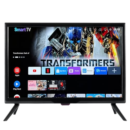 IONETECK 19 Inch Small Smart TV HD 900P LED Flat Screen Smart Television with ATSC Tuner/HDMI/USB/AV for Kitchen RV Camper Home & Bedroom or On-The-Go Entertainment