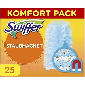 Swiffer Staubmagnet Nachfüllpack 5×5 Tücher, Nimmt 3x Mehr Staub & Haare Auf Und Schließt Diese Ein Im Vgl. Zu Herkömmlichen Staubwischmethoden