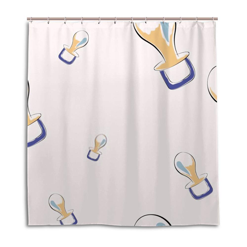 Rideau de douche imperméable en polyester pour bébé avec crochets 168x183 cm