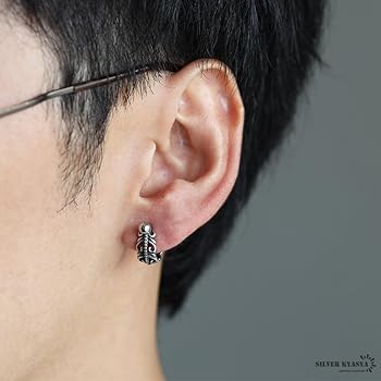 Amazon | [silver KYASYA]ステンレス素材 ボディピアス 軟骨ピアス