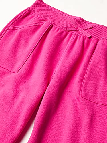 Izod Girls' Sensory-Friendly Sweatpants, Soft Fleece Fabric With Elastic Waist & Drawstring, Tagless, Flattened Seams & Pockets, Rose, 10-12 #TOP2