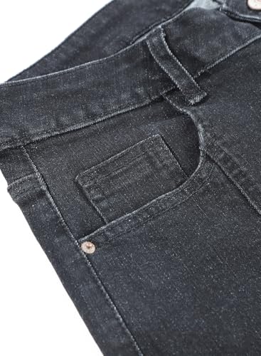 Image of Sidefeel Women's Jeans High Waisted Wide Leg Loose Fit Straight Leg Zimbaplatinum Cropped Denim Pants
