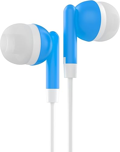 Miniatura 4 de Maeline Auriculares a granel con micrófono, auriculares intrauditivos con aislamiento de ruido, control de volumen con cable de 0.138 in para