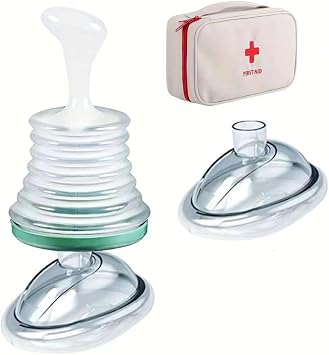 Portable Suction Suffocation Rescue Device Home Kit Portable Airway Suction Rescue Device First Aid Travel Kit for Children and Adults Suffocation Emergency Device for Removing Blocked Objects