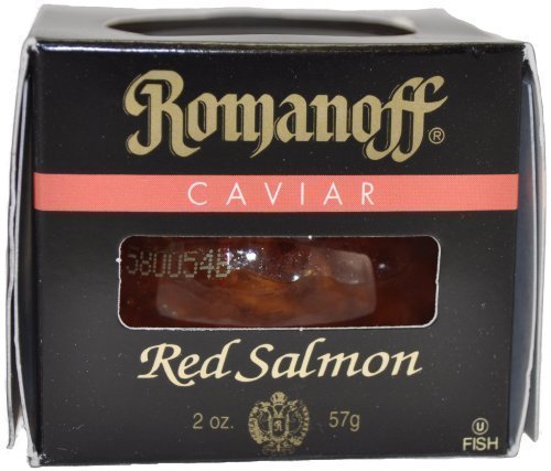 Romanoff Caviar Red Salmon, tarros de 2 onzas (paquete de 2)
