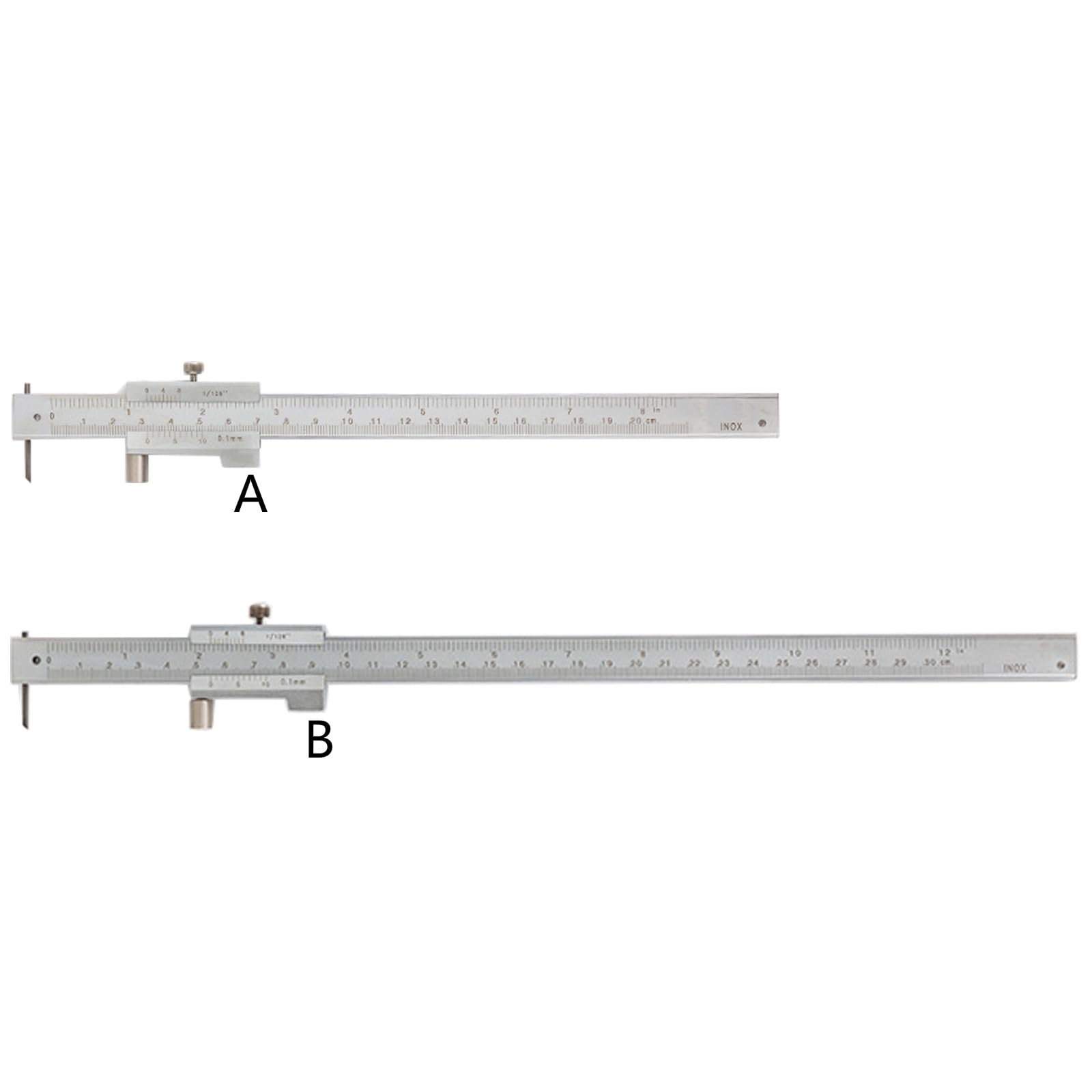 200/300mm Doppia Scala Vernier Caliper Costruzione In Acciaio Inox per Progetti scolastici e Applicazioni di Ingegneria Pinza Metallo Strumento di Misura