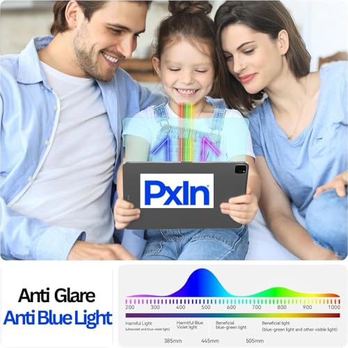 Image of Pxin Tablet Anti Bluelight and Anti Glare Screen Guard compatible with Pad 7 | BLUV Lightblock Tech | Scratch Proof | Prevents bluelight | Eye Protection | No Dry Eyes