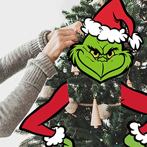 Large Grinchmas Decor For Tree,Whoville Christmas Tree Topper,Grinchmas Decor For Christmas Tree Xmas Party Supplies #TOP4