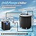 𝙐𝙥𝙜𝙧𝙖𝙙𝙚 Ice Bath Water Chiller, 1/3 HP Water Chiller for Cold Plunge Tubs, with Pump, External Filter and Filter Media, Remote Control, for Home and Professional Use