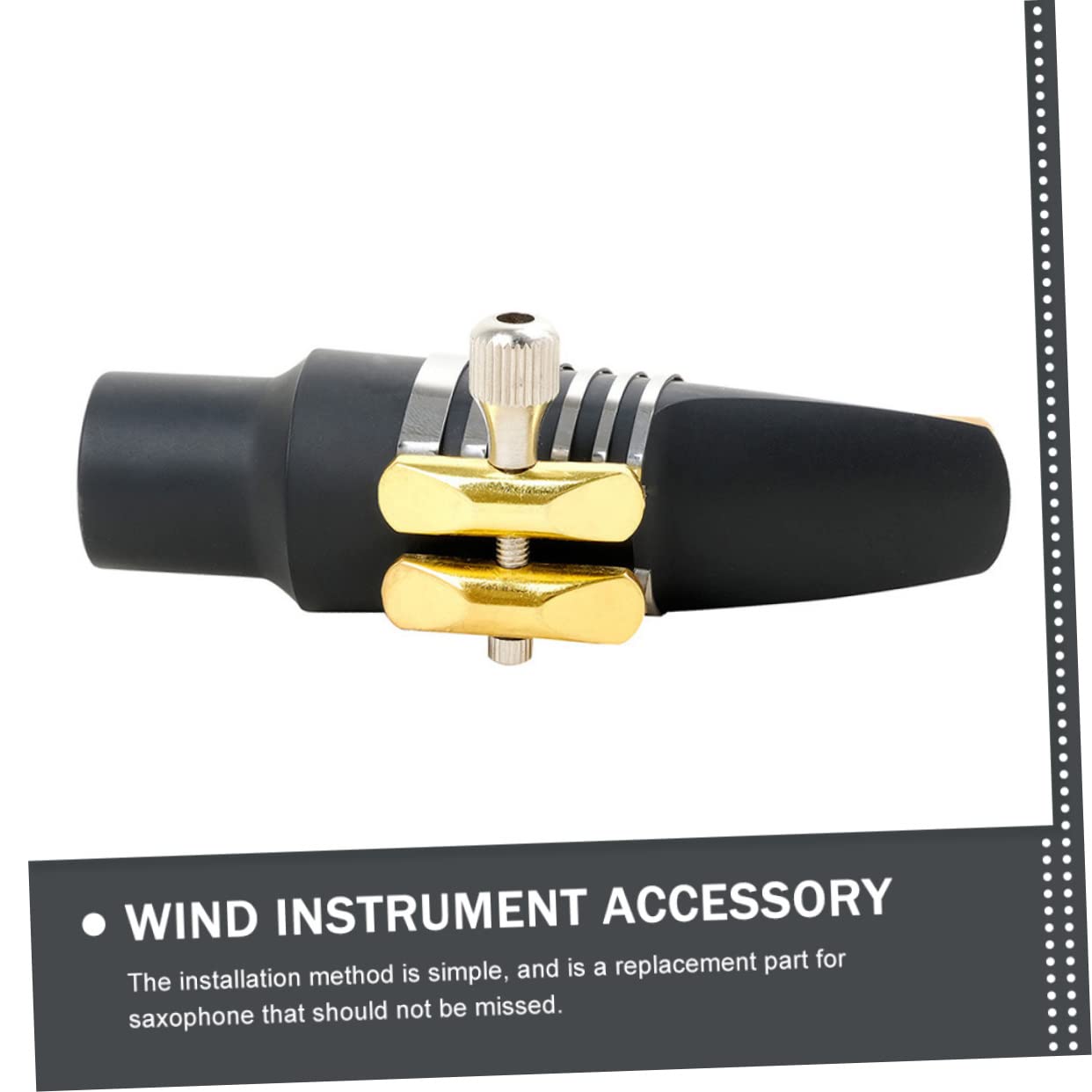 ibasenice 3pièces Pince De Fixation Acier Inoxydable Pour Saxophone Accessoire Pour Musiciens Clip De Remplacement Pour Tenor Et Alto Saxophone Améliore La Clarté Du