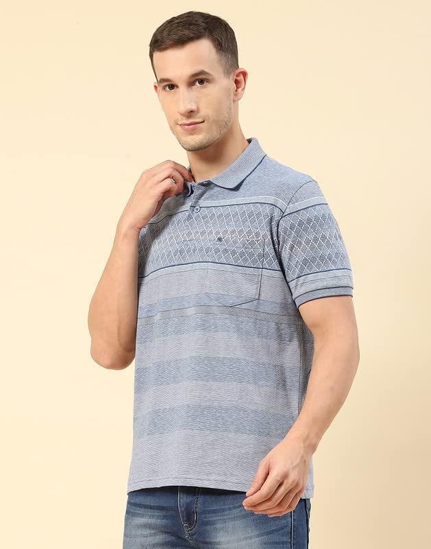 Image of Monte Carlo Striped Men T-Shirt(223060228)