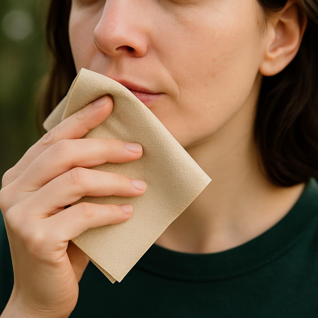 Servilletas Ecológicas Feel Green 4800 unidades – 100% Recicladas y Compostables – 20x20 cm – Paquete Doblado 1/4