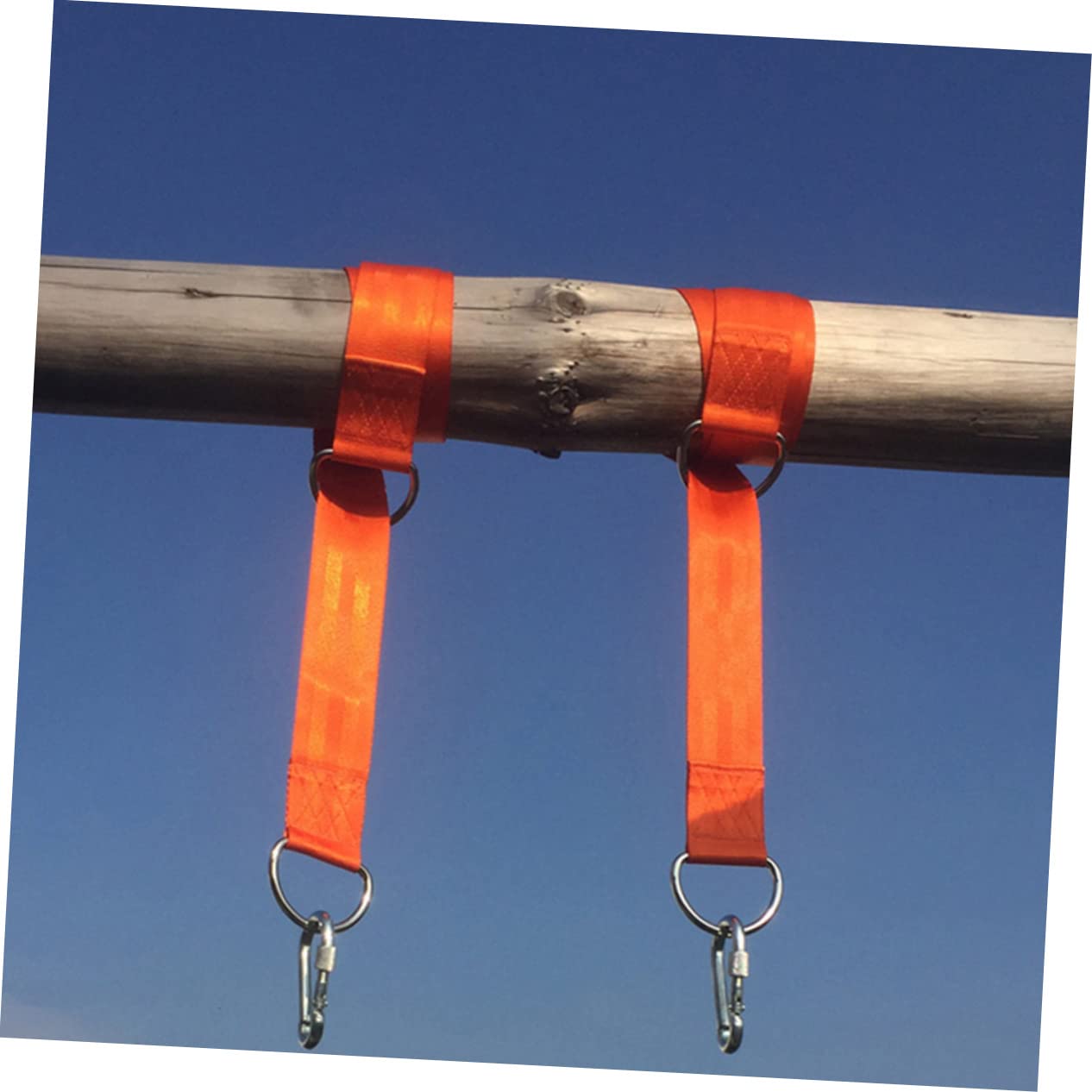 OFFSCH 1 Set Outdoor Heavy Duty Swing Hanging Straps Hammock Tree Straps Lock for Camping Hiking Outdoor Activities