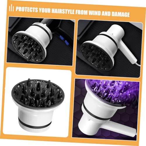 Didiseaon 3 Pecas capa secador cabelo cachos frizzer difusor seja difícil acessório para secador cab