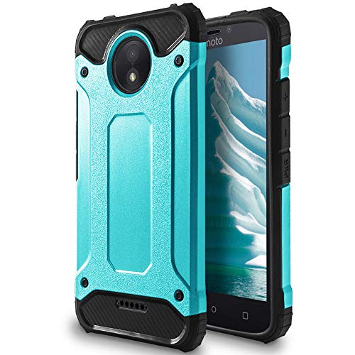 United Case Carcasa para Motorola Moto C Plus | TPU | Diseño híbrido | en Turquesa