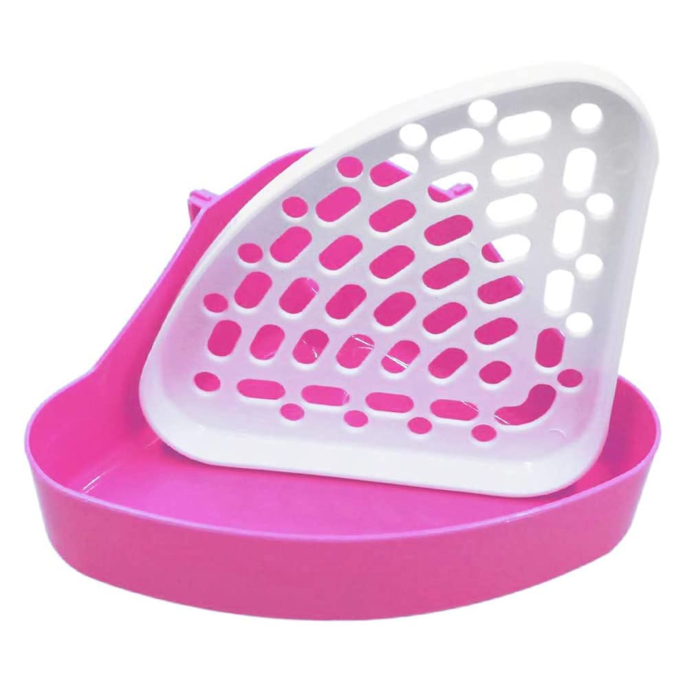 Buy CTGVH Pet Pan Toilet Box Corner Bunny Guinea Pig Litter Tray Small Animal Triangle Trainer