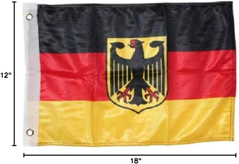 Trade Winds 12x18 12''x18'' German Germany Eagle Rough Tex Knitted Flag Banner Grommet Premium Fade Resistant image 4