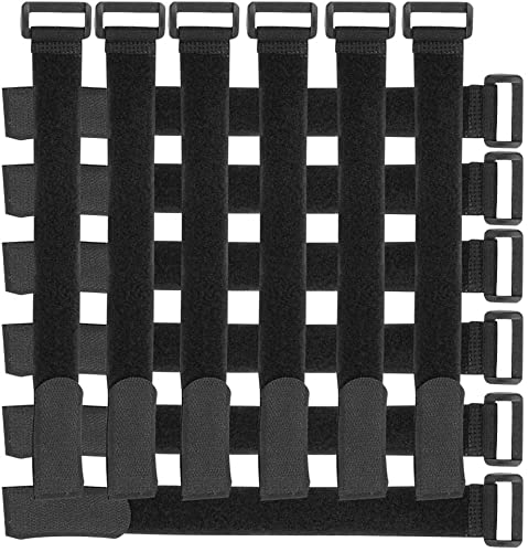 Attache Cable, XiXiRan Réutilisables Serre Cable, Câbles Autoagrippantes Réglables, Sangles Sangles Câble, Reglable Sangles Câbles en Crochet et Boucle, Collier de Serrage Réutilisable, Noir (10)