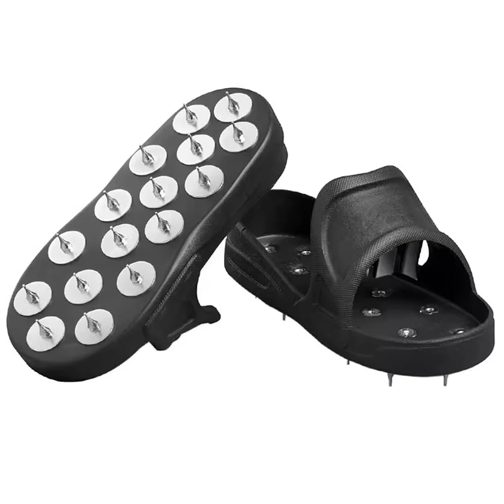 1 Pair Flexible Spiked Shoes for Epoxy Floor Coating Epoxy Paint Self-Leveling Cement EVA Soft Material US Large Size
