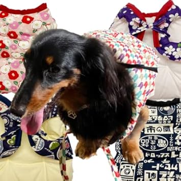 Amazon 犬用ちゃんちゃんこ Slサイズ 和柄１ Sl １６ 吉原繋ぎ 赤 Poohkuru ぷぅくる ペット用品 通販