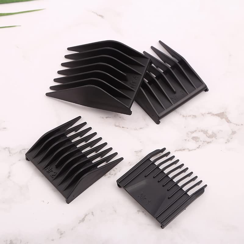  VLIZO 4 pz/Set Barbiere Tagliacapelli Universale Limite Pettine Guida di Taglio Pettini di Ricambio Compatibile con Moser Serie 1400 G1202 3mm 6mm 9mm 12mm