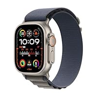 Apple Watch Ultra 2 GPS + Cellular 49mm Smartwatch con robusta cassa in titanio e Alpine Loop blu -...