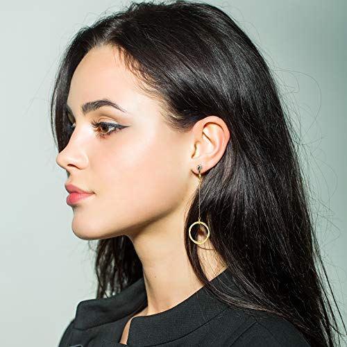 16 Pairs Clip On Drop Dangle Earrings Set Bohemian Tassel Pendant Clip Earrings Gold Plated Ear Clips Non-Piercing Pendant Earrings For Women (Dainty Styles) #TOP3