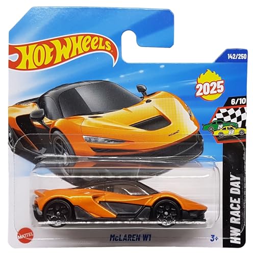 Hot Wheels McLaren W1 - HW Race Day 6/10 - HYW41 - Carte courte - Orange métallisé - Mattel 2025-1:64