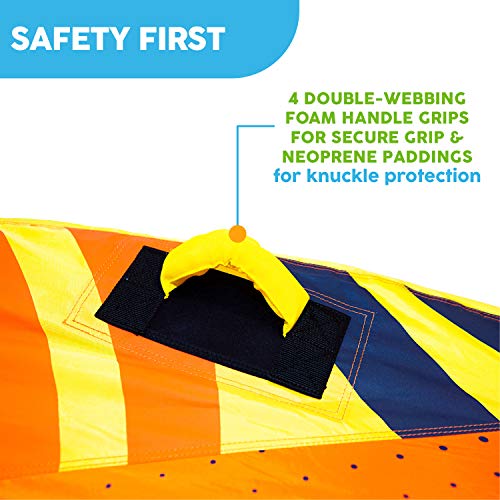 Big Sky Heat Wave Towable, Inflatable Water Tube for 2 -Roomy, Durable Boating Tubes for Lake, Beach, River, Snow -Watersports Towables -Quick Inflation and Deflation -Two Person Boat Toys and Floats - Thumbnail 5