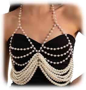 アクセサリー Perfume Closet Pearl Chain Harness Perfume Closet Pearl Chain Harness