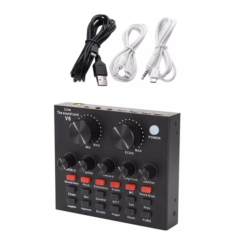 Kit BM 800 et V8 Sound Card pour enregistrement podcast et diffusion live sur PC ou smartphone