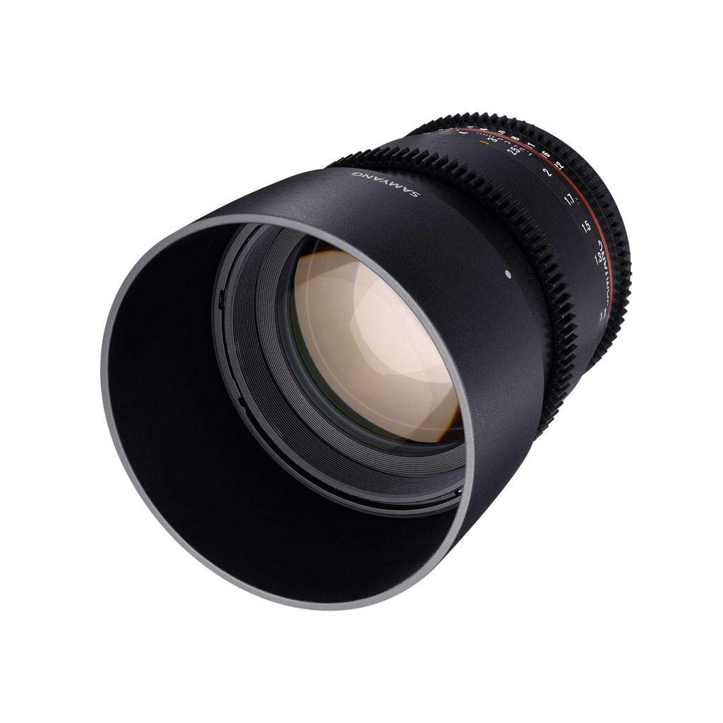 Samyang V-DSLR 85mm T/1,5 AS IF UMC II, Diametro Filtro: 72 mm, Obiettivo per Sony E, Nero