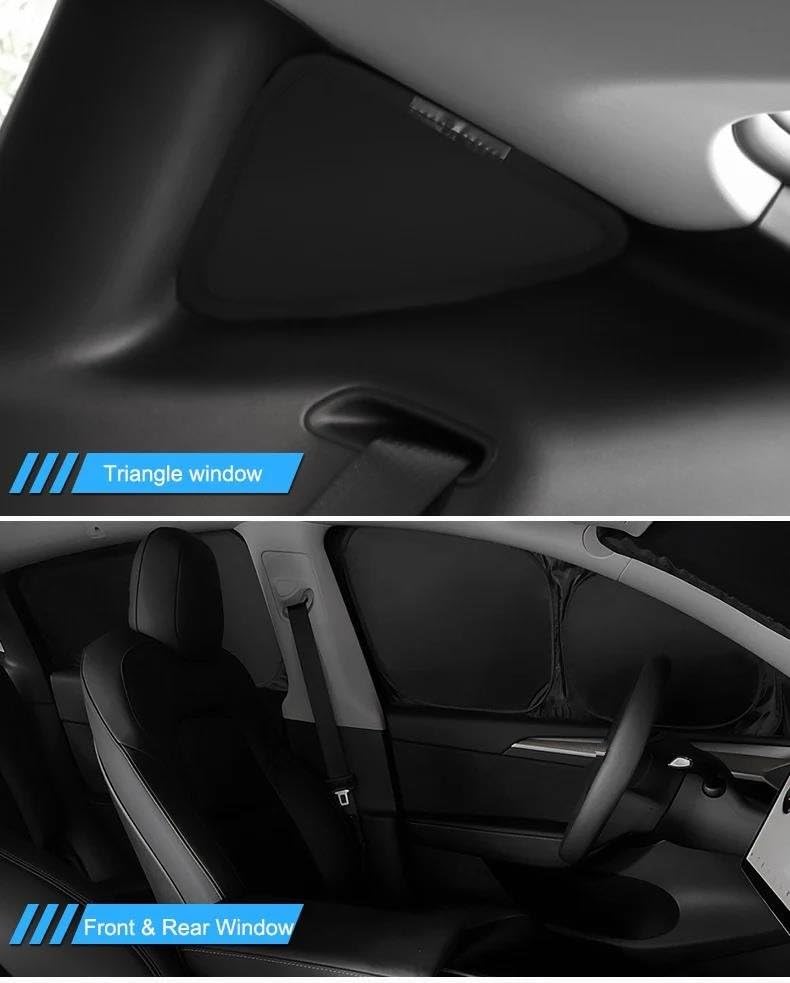 Pare-soleil triangle Tesla Model Y 2024 bâche protection camping